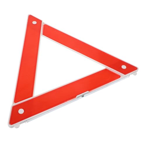 MUCKLILY Emergency Safety Triangle High Visibility Reflective Warning Sign for Roadside Assistance and Traffic Safety Construction Easy Setup for Cars and Trucks