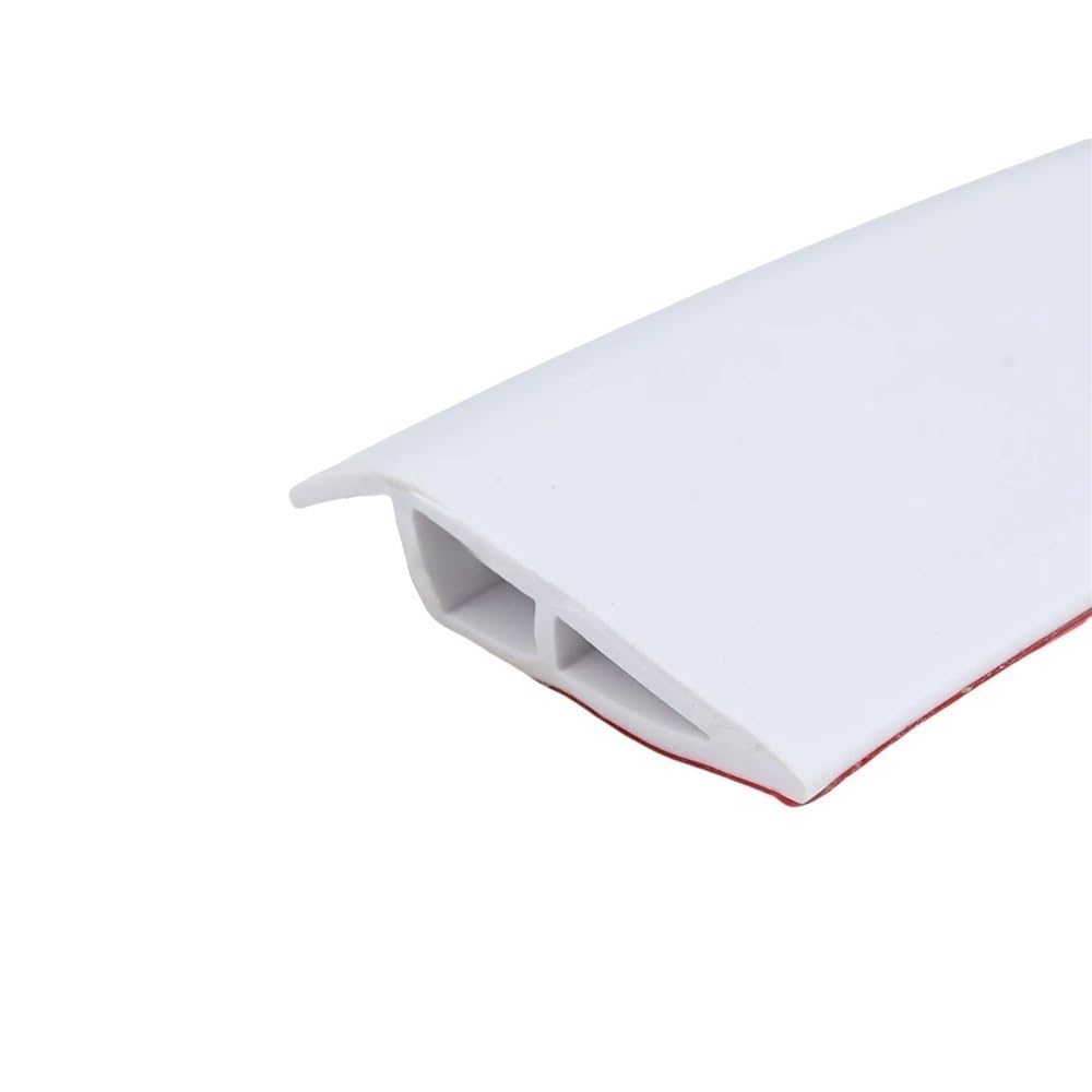 Loacea Floor Threshold Strip PVC Self Adhesive Floor Transition Strip, 1M Carpet Edging Trim Flooring Threshold Sealing Strips(White)