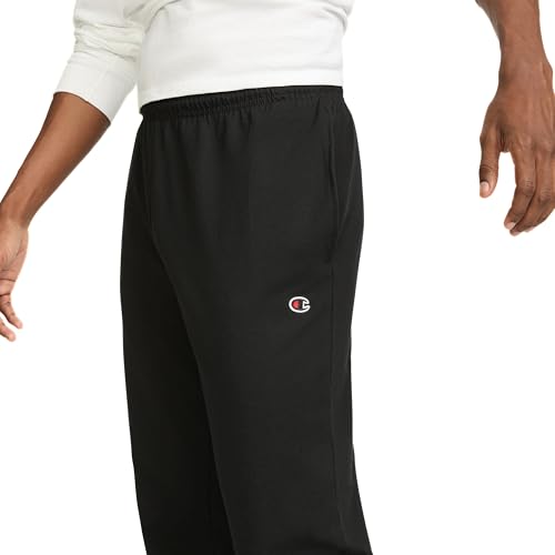 Image of Champion Men's Open-Bottom Lounge Pants, Standard Fit, Lightweight 100% Cotton, Available in Regular and Big & Tall