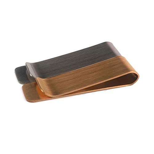 IHUIXINHE Metal Money Clip for Cash and Credit Cards, Brass Banknote Clip, Credit Card Holder, Wallet Credit Card Holder for Men, Slim and Simple4