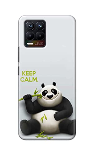 Image of PRINTFIDAA� Printed Hard Back Cover Case for Realme 8 4G | Realme 8 Pro 4G Back Cover (Cartoon Panda) -2808