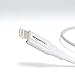 Amazon Basics USB-A to Lightning Cable, Advanced Collection, MFi Certified Apple iPhone Charger, White, 6 Foot, 2 Pack