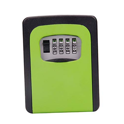 Porta-chaves com compartimento para armazenamento de chave, suporte de parede, combinação de 4 dígit