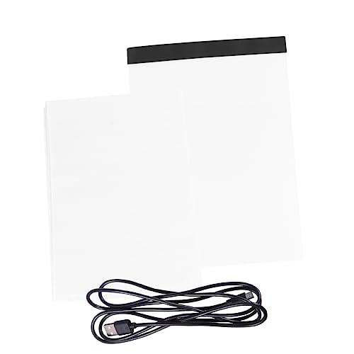 ULDIGI 1 Set Drawing Thin Pad Drawing Board LED Lightbox Tracing Board LED Copy Board A4 Light Table White