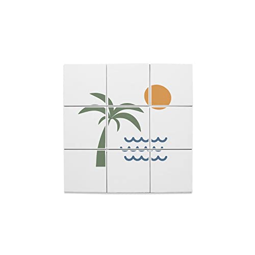 Carreaux Céramique Décoratif pour Cuisine et Salle de Bain Style Exotique