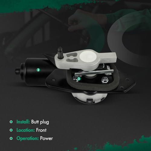 Image of SCITOO Windshield Wiper Motor Compatible for Lincoln for Mark VIII | Direct fit for 1994-1998 For Lincoln For Mark VIII|Replaces OE F4LY17508A,F7LZ17508AA|7 Pins|Fit for Front Wiper Motor