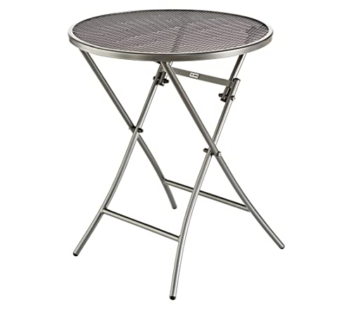 MWH Cafe Latte Tisch, Metall, eisengrau, 60 x 60 x 72 cm, 879012