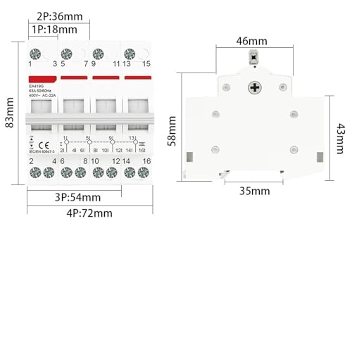 Disjoncteur de sectionnement rail DIN 125A robuste pour isolement de source - 2