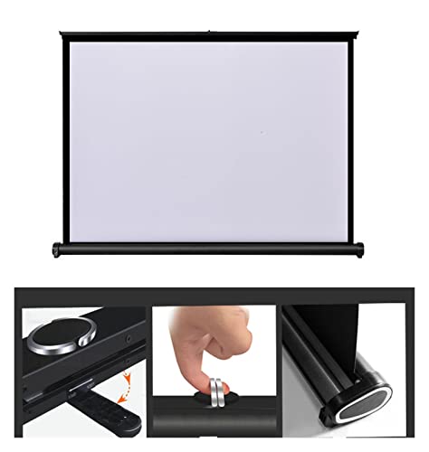 Pantalla de proyección plegable manual 50 pulg miniatura 5