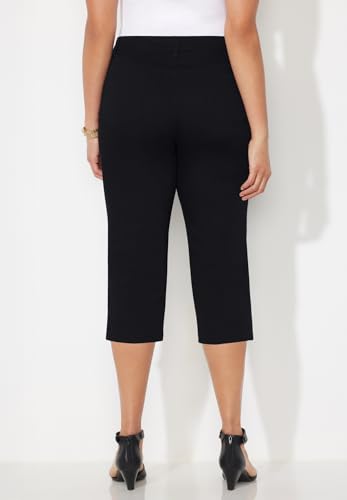 Catherines Women's Plus Size Sateen Stretch Capri2