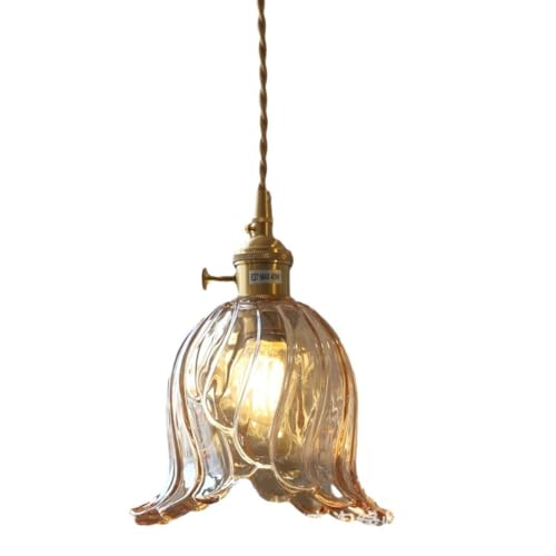 Suspension en verre de style industriel réglable pour éclairage îlot de cuisine