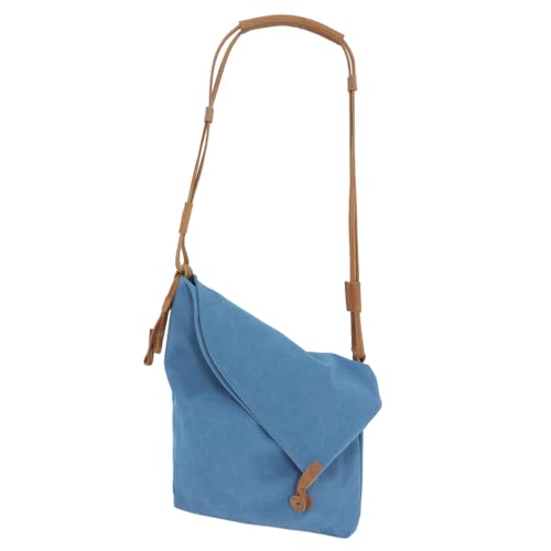 Sac en toile bleu pour usage quotidien voyage et école FRCOLOR