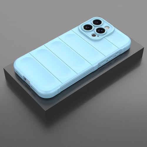 Coque arrière silicone souple iPhone 14 Pro Max antichoc bleu