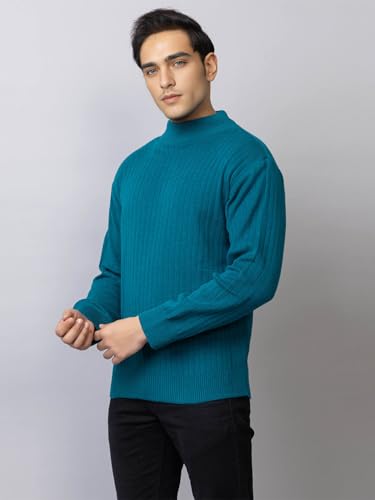 Image of TYSORT Men's Knitted Full Sleeve Zipper Cardigan Sweater for Winter