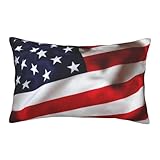 Taille de la housse de coussin : housse de coussin imprimée drapeau américain disponible en 3 tailles : 50 x 35 cm, 60 x 40 cm, 75 x 50 cm, vous pouvez choisir la bonne taille selon vos besoins.