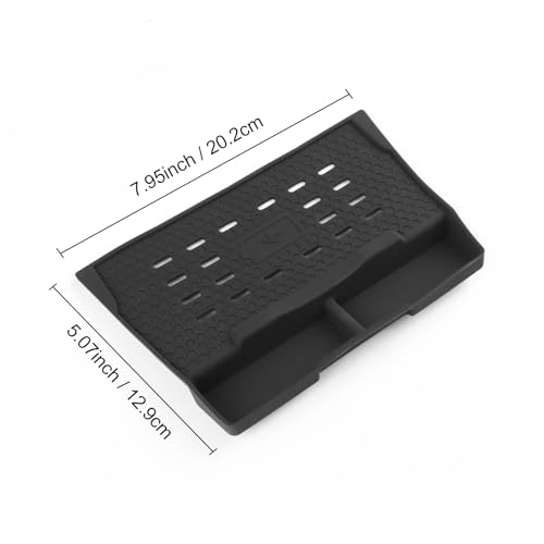 FDAIUN Wireless Charging Protective Pad for Ford Mustang 2024-2025 Silicone Material Center Controls Cell Phone Automobile Pads Mats (Black)