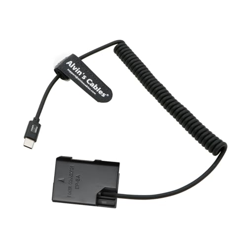 Batería simulada EN-EL14 a USB-C PD Alvin's Cables para cámaras Nikon D3500 y D5300