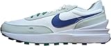 NIKE Huarache Run (GS) - Juniors, White Deep Royal Blue, 9.5