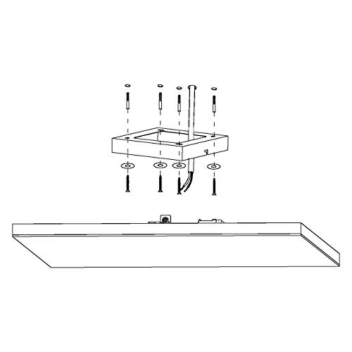 EGLO Led lampada da soffitto Turcona-B, lampada da...