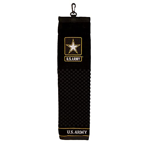 Team Golf Military Army Embroidered Golf Towel Embroidered Golf Towel, Checkered Scrubber Design, Embroidered Logo