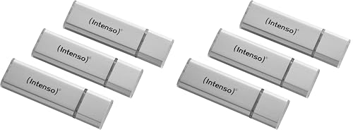 Intenso Alu Line Lot de 6 clés USB 2.0 Argenté 32 Go