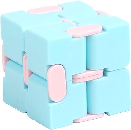 Miniatura 2 de Cubo infinito azul juguetes mágicos antiestrés cubo infinito mano flip alivio del estrés dedo antismo juego bolsillos juguete regalo alivio de la