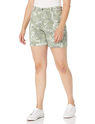 Gloria Vanderbilt Women's Petite Amanda Basic Jean Short, Jacana Shadows Light Fern, 14P