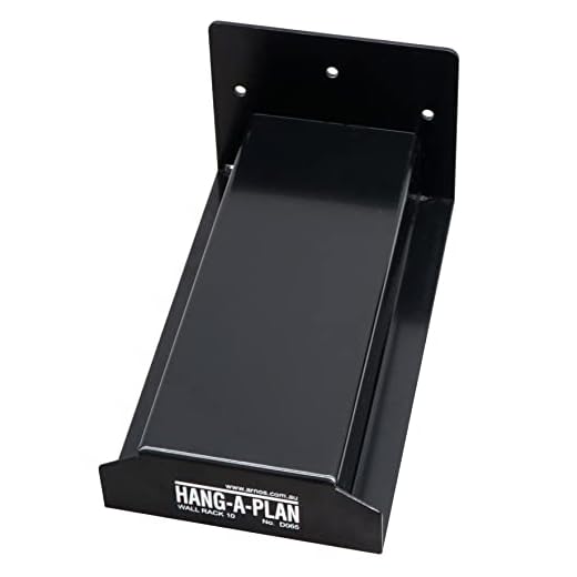 Hang-A-Plan, 18" - 36" Wall Rack, Capacity 10 Hanging Clamps (Sold Separate) Stores up to 1500 Plans