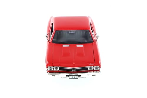 Welly 1968 Chevy Chevelle SS396, modelo a escala 1:24 miniatura 4