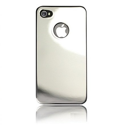 wortek – Carcasa Apple iPhone 4 4S Hardcase (parte trasera rígida) Plata