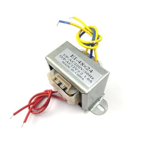 Transformateur 220V 12V double sortie 1A alimentation AC EI48*24 10W