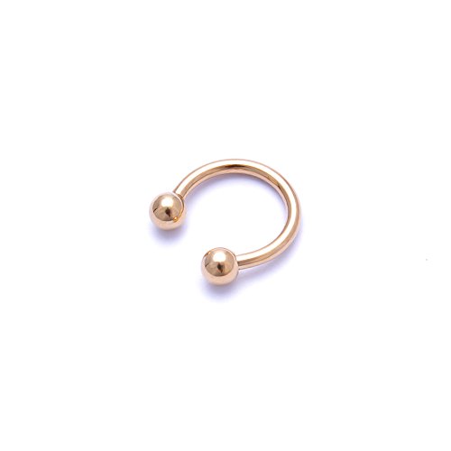 4youquality Surgical Steel Horseshoe Nose Lip Ear Teeth Piercing Hoop Ring Daith Tragus Ring