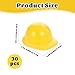 FNANJWQ 30 Pcs Mini Construction Hat Plastic Miniature Construction Party Toy for Party Accessories Toy Doll Dress Up Bottle Topper Decor Play Supplies and Favors