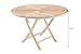 Riess Ambiente Massiver Gartentisch Empire Teak Ø120cm Natur Teakholz Terrassentisch Balkontisch Holztisch Esstisch 4-8 Sitzplätze Outdoor-Tisch Tisch