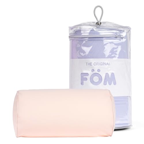 Brookstone Squishy FOM Cushion Pillow - The Original Stretchy, Comfy, Colorful Pillow for Neck, Lumbar Support, and Bed - for Sleeping, Car, Travel - Small Pillow, Apricot, 12 x 7 Inches