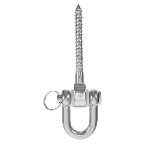 FONDOTIN Gancho De Acero Inoxidable para Suspensión Accesorio De Montaje para Hamacas Sillas Colgantes y Sacos De Arena Ganchos D Tipo para Uso En Exteriores