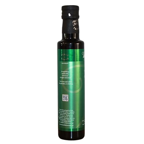 Vassilakis Estate Griechischer Johannisbrot-Sirup, 250 ml – Natürlicher Zuckeralternativ-Sirup aus Kreta, Vegan & Mineralstoffreich
