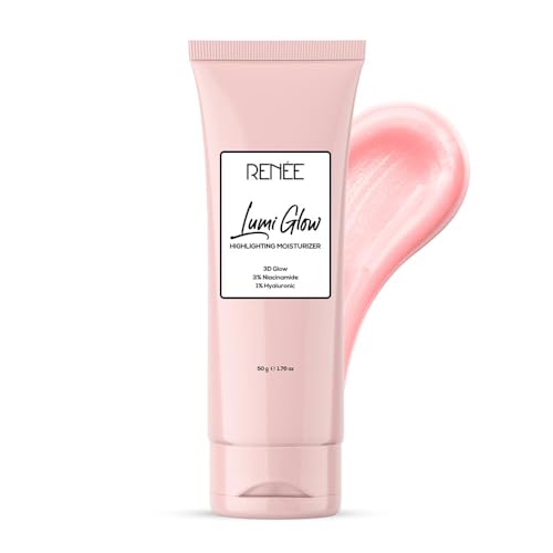 RENEE Lumi Glow Highlighting Moisturizer, Enriched with 3% Niacinamide & 1% Hyaluronic Acid, Prevents Photoaging & UV Damage, Reduces Pigmentation, Fine Lines & Wrinkles, Non-Sticky Glowing Skin