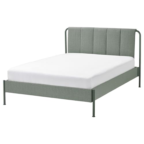 ProTuning TÄLLÅSEN Marco de cama tapizado, Kulsta gris-verde/Lönset, 140x200 cm