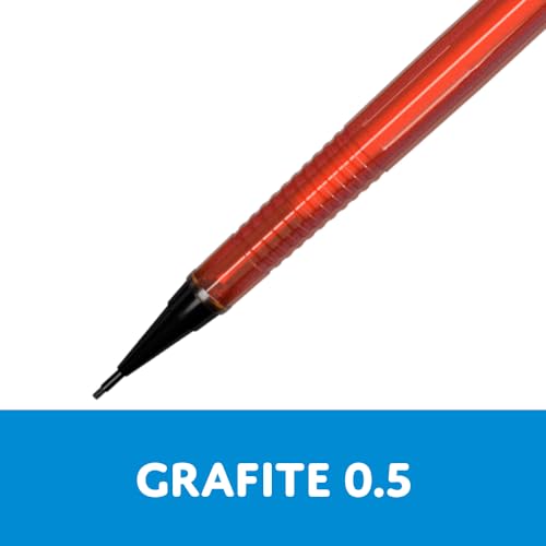 CIS Lapiseira Tecnocis Neon 0.5 - Laranja - Blister com 1 unidade + 1 tubo grafite