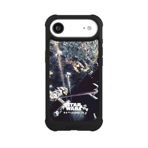 Coque iPhone Air antichoc MagSafe Star Wars Étoile de la Mort NIVOmax noire