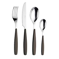 Set Posate Effetto Legno Riva - 16 Pezzi Per 4 Persone, Lavastoviglie, Colore Mogano - Foto 6