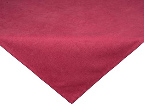 beties Farbton-Serie XS Nappe unie d'environ 60 x 60 cm - Qualité supérieure - Entreprise allemande - Toucher chenille - Qualité supérieure - Rouge...