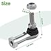10L0L Outer Tie Rod End for Yamaha G22, G27, G29 Drive Gas and Electric Golf Cart 2003-Up, 2 Packs Ball Joint Kit, Replace OEM JU0-F3841-00, JU0-F3841-00-00