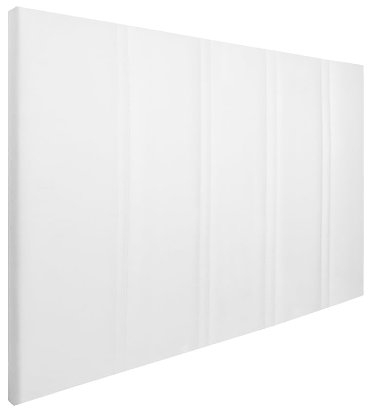 HOGAR24 ES | Cabecero Tapizado Amur | Cabezal de Cama Acolchado | Tapizado en Polipiel de Alta Gama | Color Blanco | Medida: 155x110x5 cm (Cama 150/160 cm)