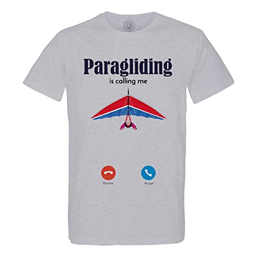 T-Shirt Homme Col Rond Paragliding T-Shirt Parapente Graphique Vêtement Sport Extrême Original
