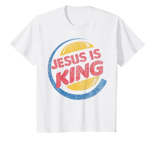 Jesus is King T-Shirt, Youth, White, X-Small