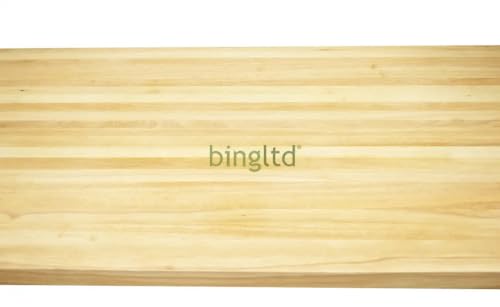 Image of BingLTD - 72 inch L x 25 inch Rectangular Birch Butcher Block Standard Countertop with Edge Grain (CT7225-BR-CC)