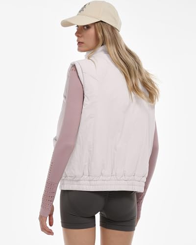 Gacaky Women's Winter Cropped Puffer Vest Lightweight Button-Down Stand Collar Sleeveless Padded Crop Puffy Vests Outerwear3