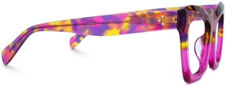 Zeelool Stylish Vintage Oversized Square Glasses for Women with Non-prescription Clear Lens Benitez ZWA035804